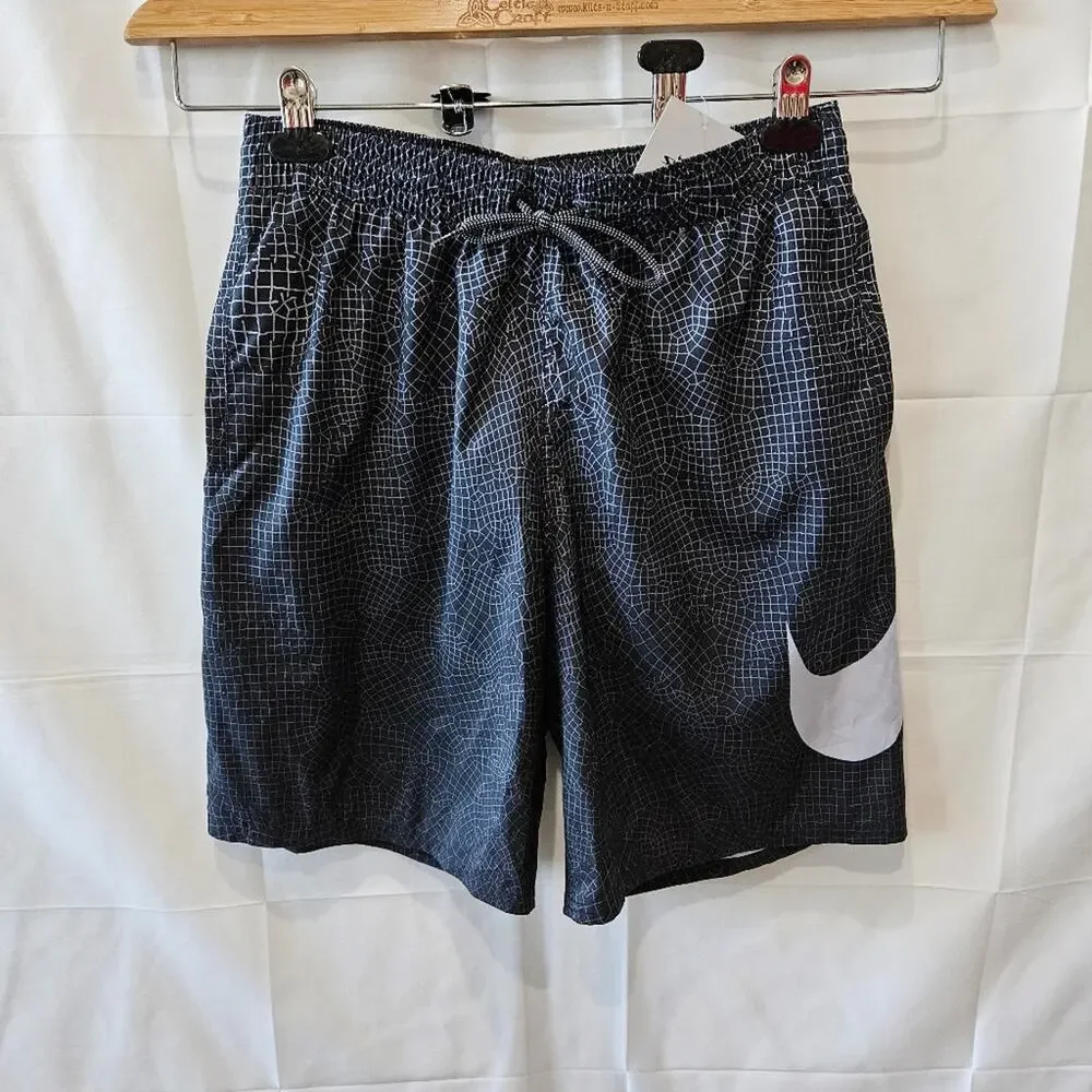 Nike [Read/Rip] Swim Shorts Black White Medium NESSD541-001